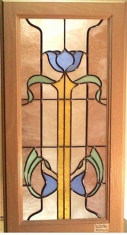 Vinery Glass stained glass cabinet door
