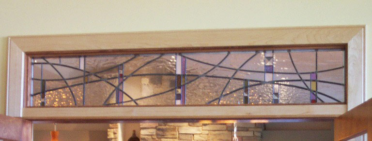 Vinery Glass stained glass transom window