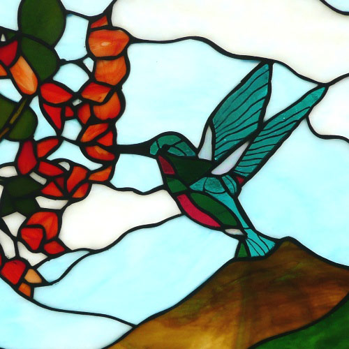 Vinery Glass stained glass window detail