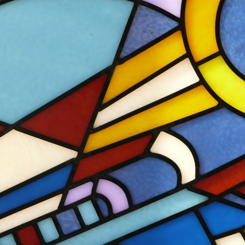 Vinery Glass stained glass color detail
