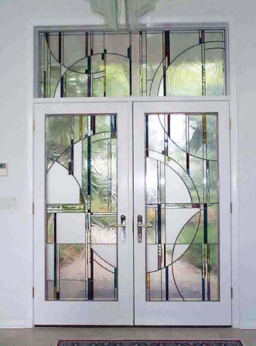 Vinery Glass stained glass custom doorway