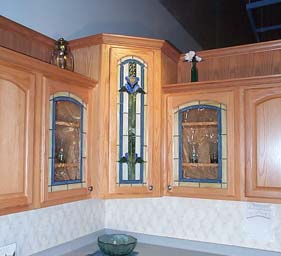 Vinery Glass stained glass cabinet door