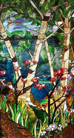 Vinery Glass stained glass church window